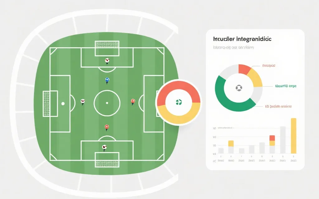 世界杯比赛战术板与数据指标的可视化示意